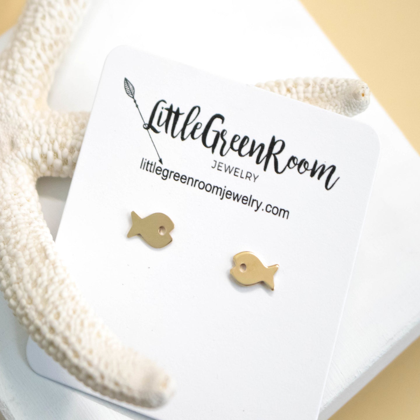 Little Goldfish Earrings-Womens-LittleGreenRoomJewelry-LittleGreenRoomJewelry